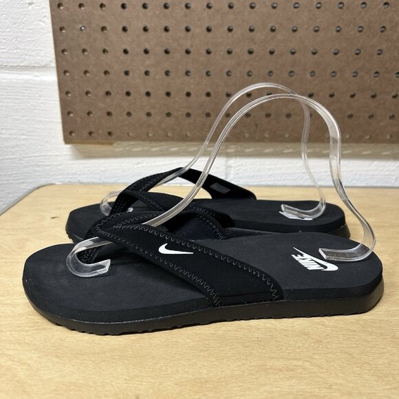 NIKE South Beach Celso Thong Sandals Womens 8 Flip Flops Comfort 344087-010 - Picture 1 of 10